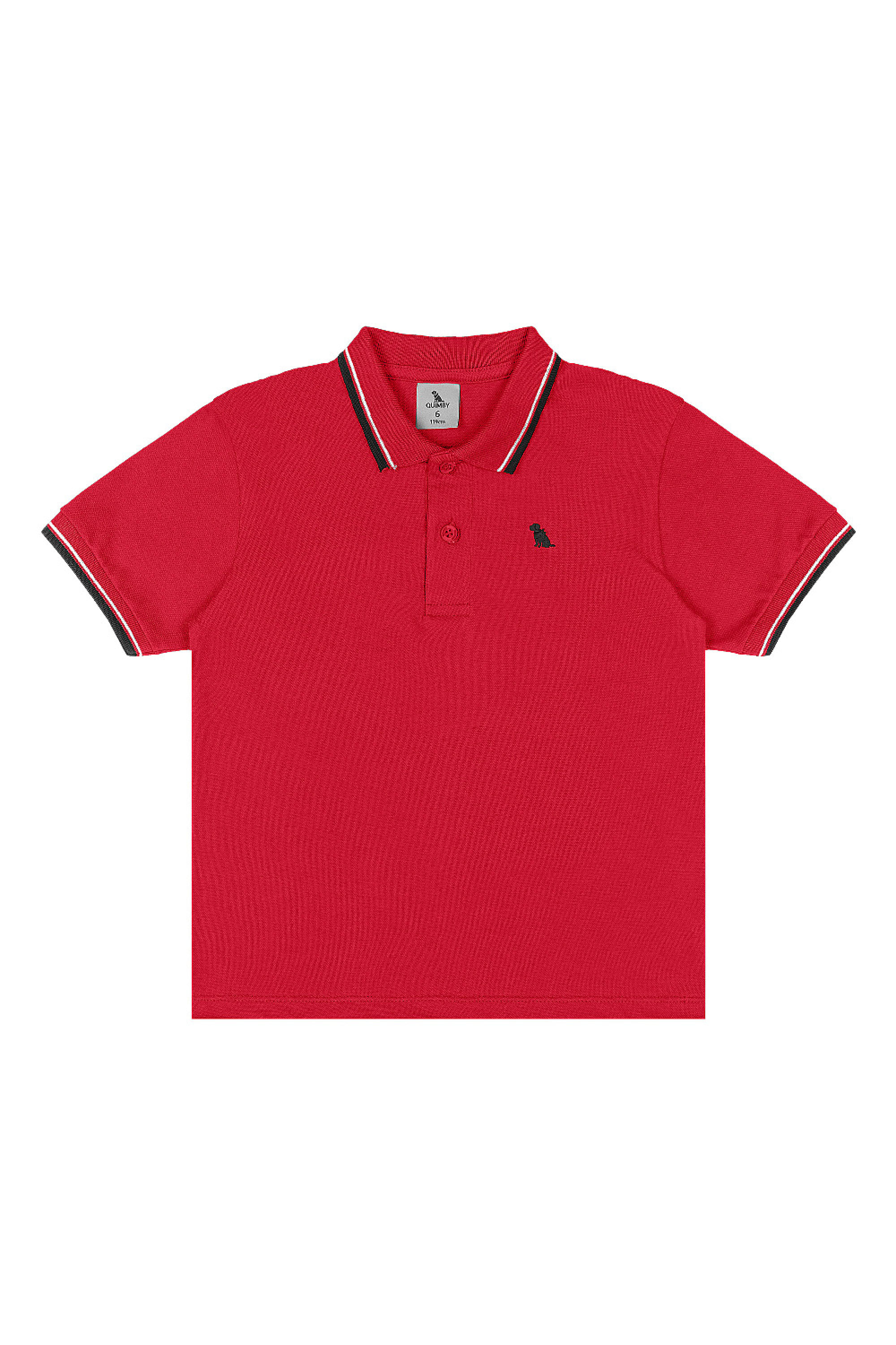 Conjunto Infantil Masculino Camisa Polo e Bermuda (Vermelho) Quimby - Imagem 39